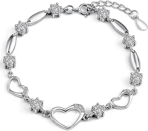 platinum bracelets for women uk